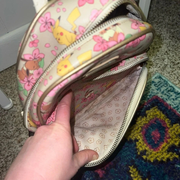 Loungefly Pokemon Pikachu & Eevee Backpack - Picture 9 of 12